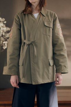 NWHR x Museo del Prado Byakko Kimono Jacket Green