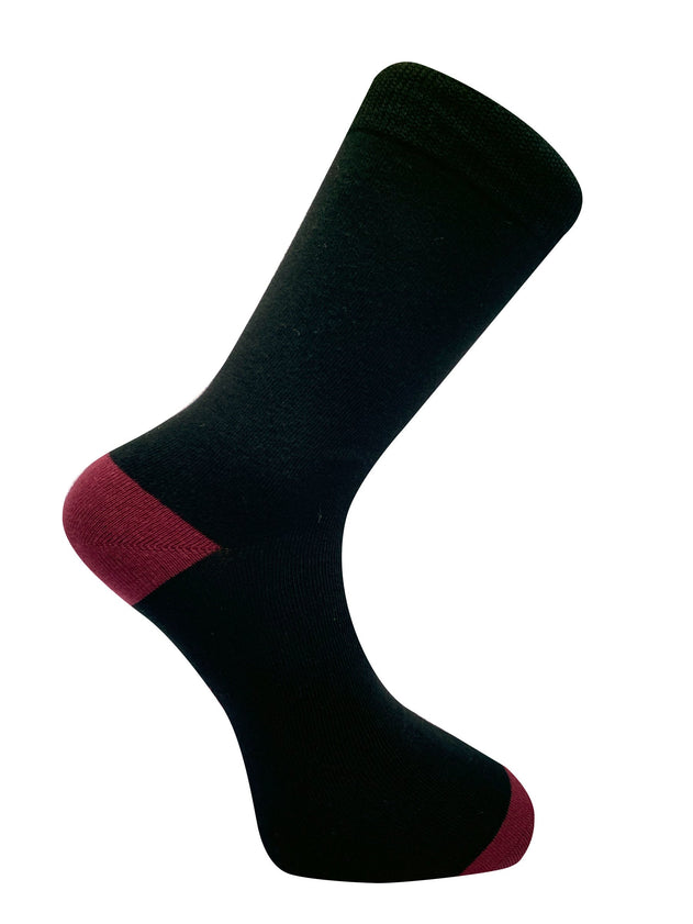 Punchy GOTS Organic Cotton Socks Black