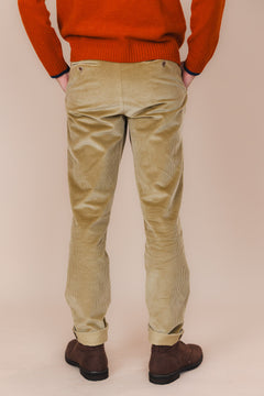 The Dacian Corduroy Trousers  Champagne Beige