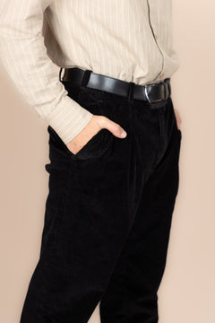 The Dacian Corduroy Trousers  Black