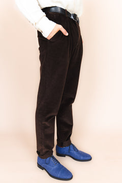 The Dacian Corduroy Trousers  Dark Brown