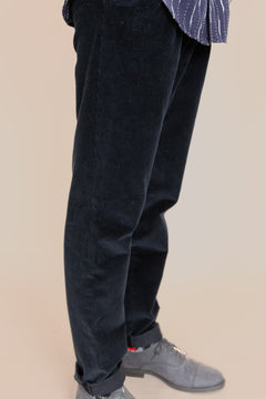 The Dacian Corduroy Trousers  Navy Blue