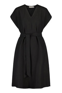 Väsby Linen Dress Black