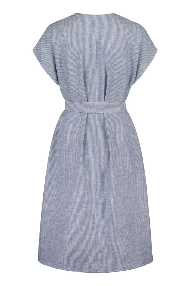 Väsby Linen Dress Striped