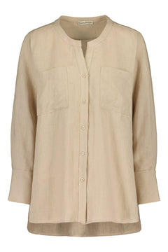 Nauvo Linen Shirt Beige