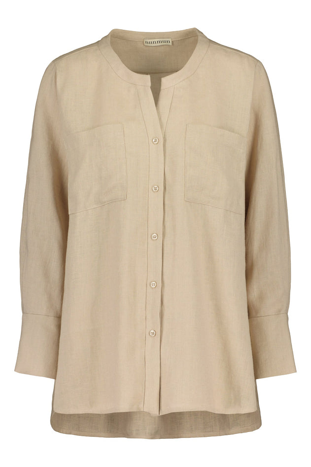 Nauvo Linen Shirt Beige