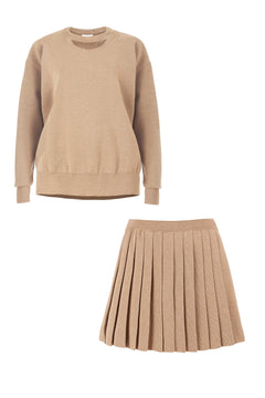 Piccolo & Rotondo Merino Co-ord Beige