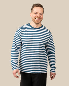 Long Sleeved T-Shirt Petrol Stripes