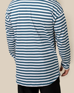 Long Sleeve T-Shirt Petrol Stripes