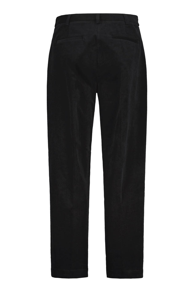 Finby Velvet Trousers Raven Black