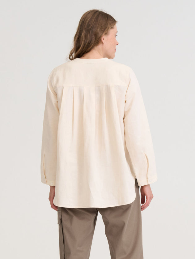 Amelia Linen Blend Shirt Birch