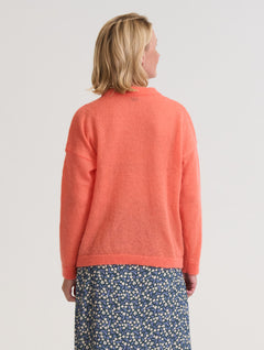 Ellen Mohair Blend Sweater Nectarine