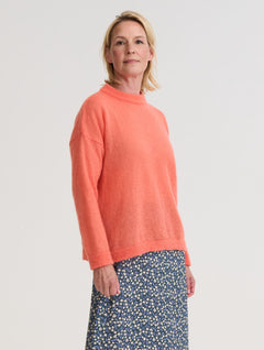 Ellen Mohair Blend Sweater Nectarine