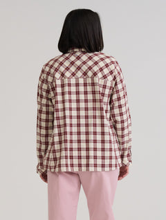 Iines Flannel Shirt Auburn Check