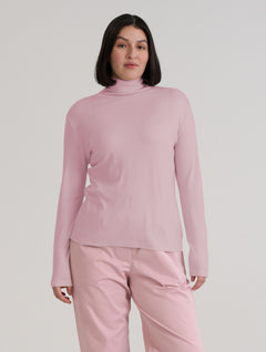 Roosa Merino Roll-Neck Misty Rose