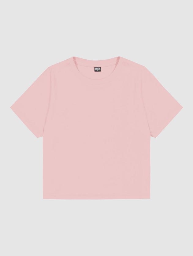 Cropped T-Shirt Misty Rose