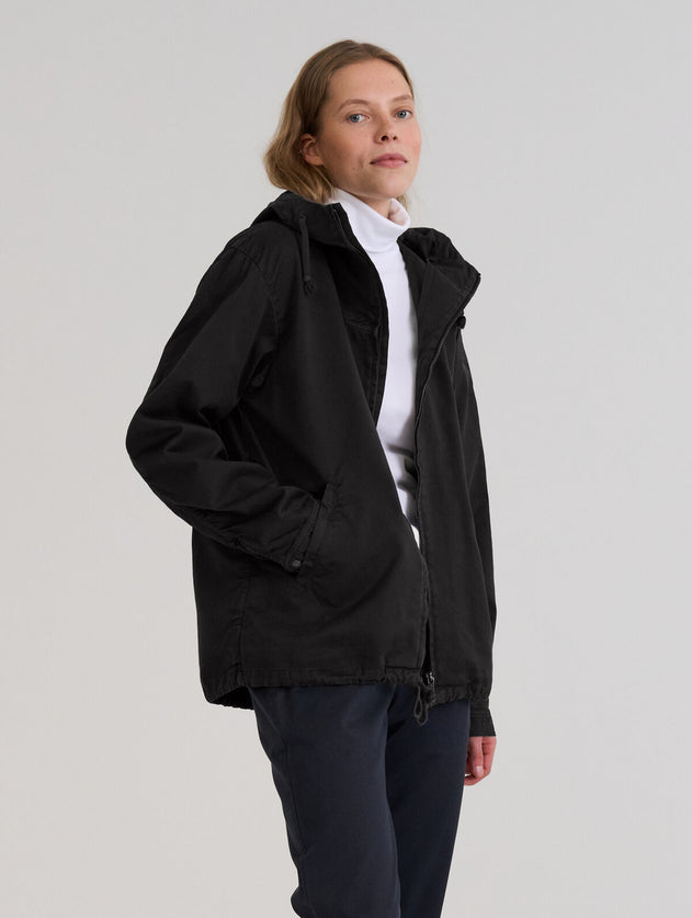 Zipper Anorak Black