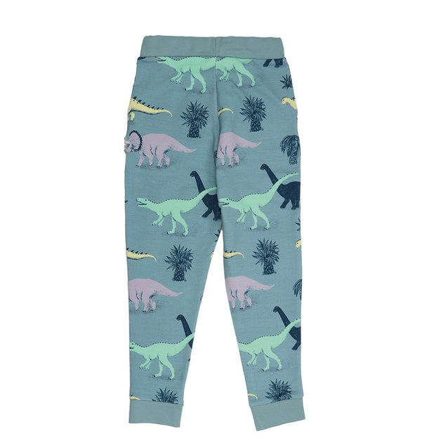 Kids' Running Dinosaurs Joggers Blue