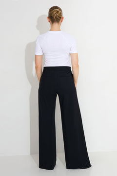 Rebel Trousers  Relaxed Wide Fit Black