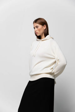 Rhea merino hoody crème