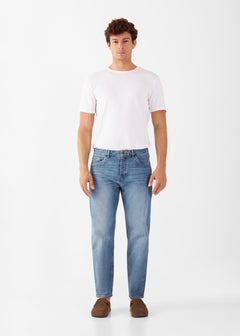 Rise Relaxed Tapered Basic Jeans Vintage Blue