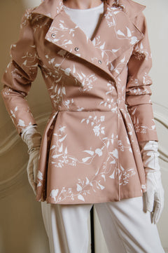 Rose Blush Raincoat Beige