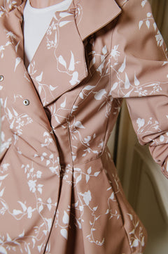 Rose Blush Raincoat Beige