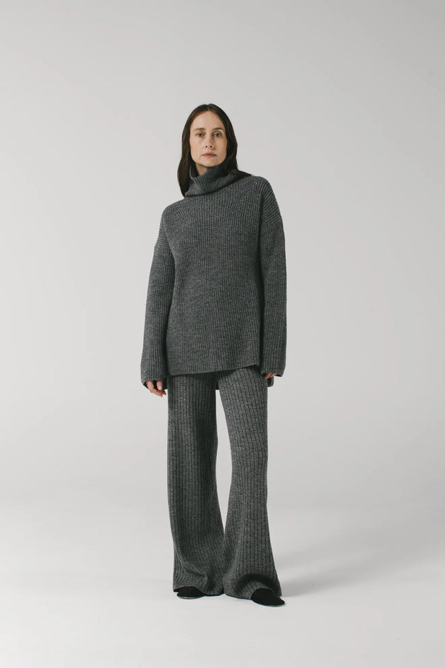 Merino -broek zwart en wit