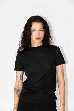 Merino t-shirt zwart