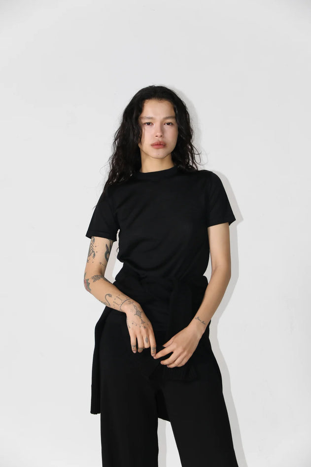 Merino t-shirt zwart