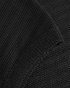 Ribbed Singlet True Black