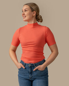 Ribbed T-Shirt Raspberry