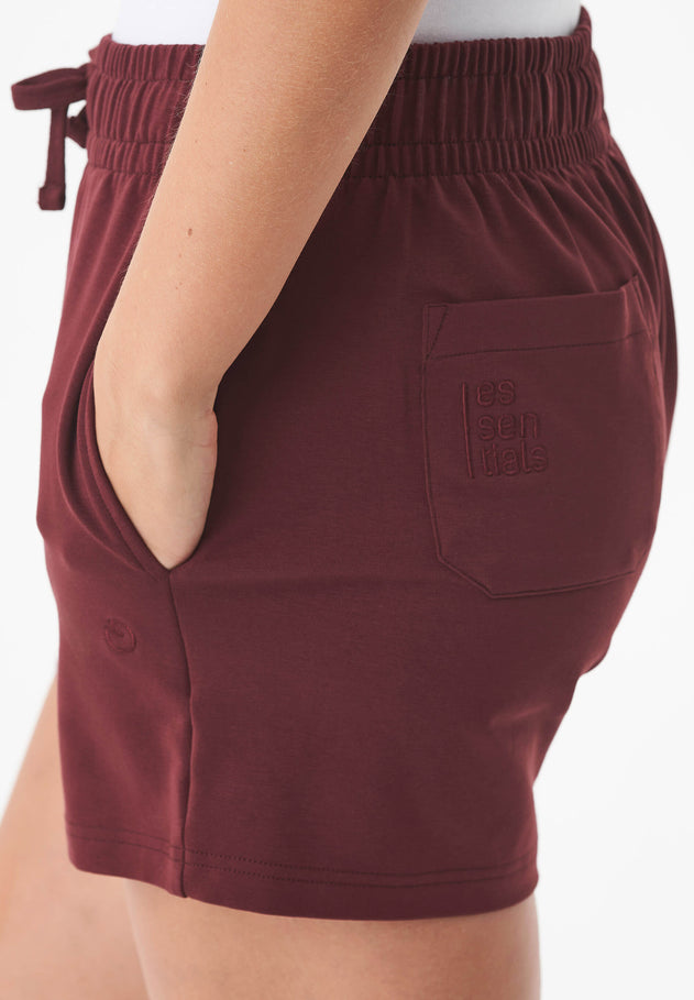 Sabbrina Light Organic Cotton Sweatshorts Bordeaux