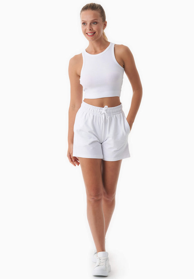 Sabbrina Light Organic Cotton Sweatshorts White