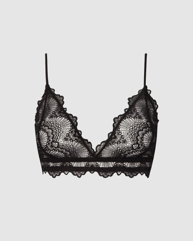 Kanten Bralette Saboteur Zwart