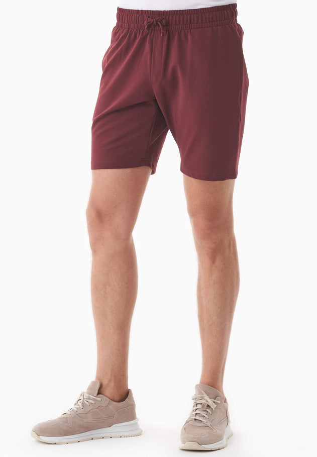 Sahin Light Organic Cotton Sweatshorts Bordeaux