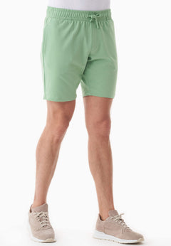 Sahin Light Organic Cotton Sweatshorts Mineral Green