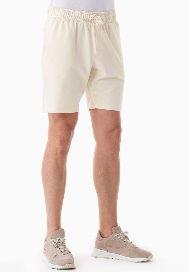 Sahin Sweatshort Gebroken wit
