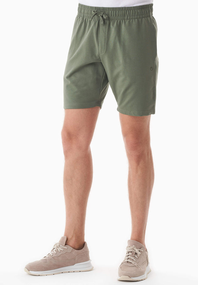 Sahin Light Organic Cotton Sweatshorts Olive