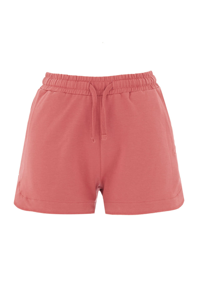 Sanndra Light Organic Cotton Sweatshorts Red Wood