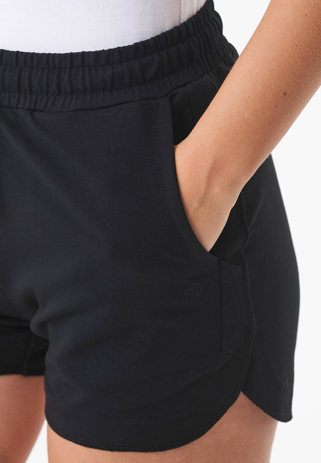 Sanndra Light Organic Cotton Sweatshorts Black