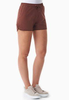 Sanndra Light Organic Cotton Sweatshorts Coffee Brown