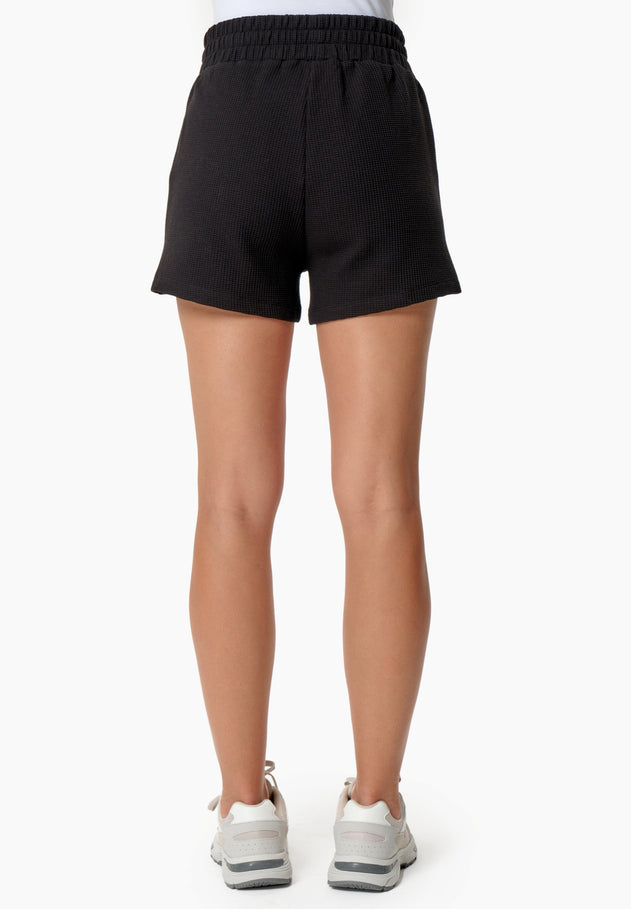 Savanna Wafel short Zwart