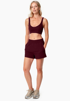 Savanna Wafel short Bordeaux