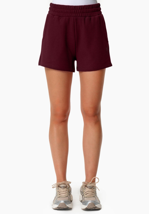 Savanna Wafel short Bordeaux