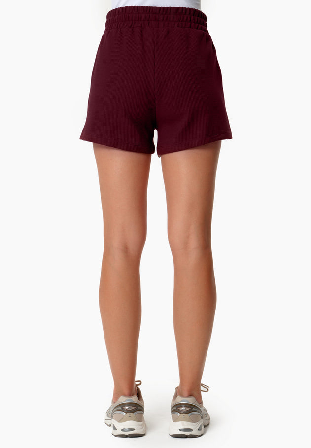 Savanna Wafel short Bordeaux