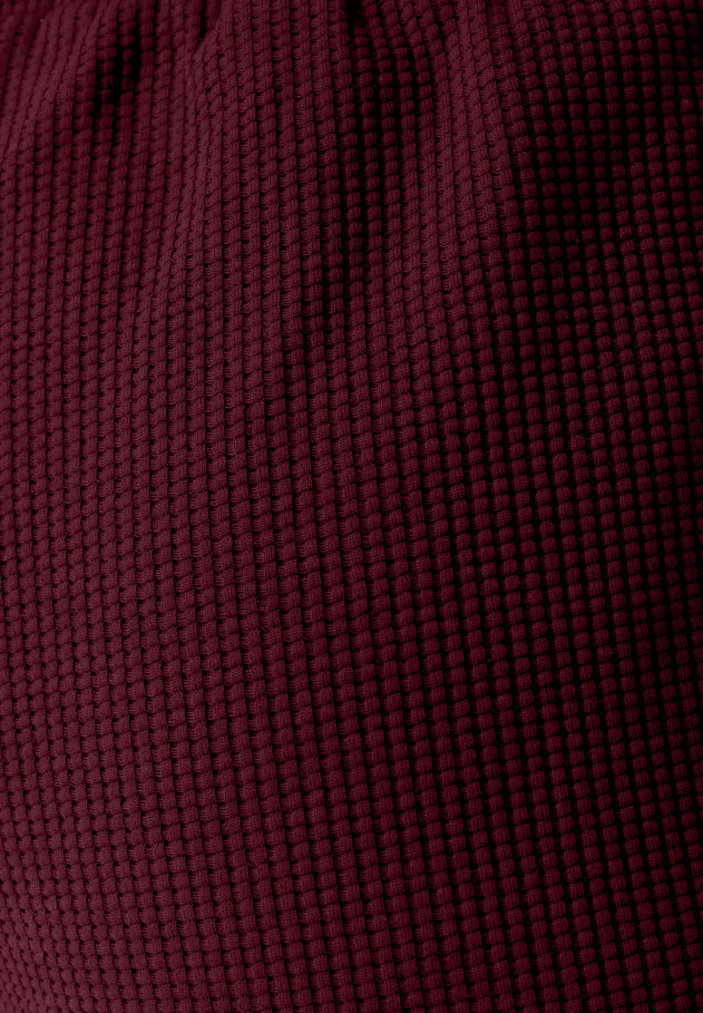 Savanna Wafel short Bordeaux