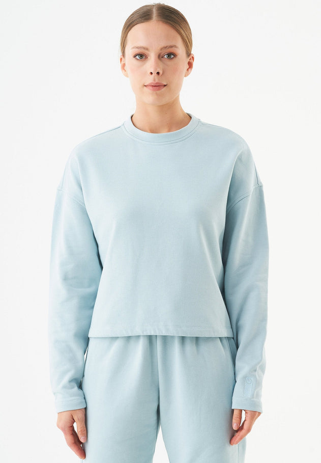 Seda Soft Touch Organic Cotton Sweatshirt Mint Blue