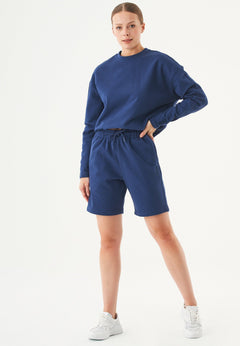 Seda Soft Touch Organic Cotton Sweatshirt Navy