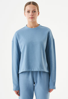 Seda Soft Touch Organic Cotton Sweatshirt Steel Blue